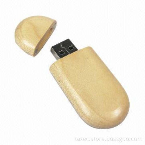 Wooden or Bamboo USB Flash Drive with 6Mbps Reading Speed and 20 to 90% Operating Humidity